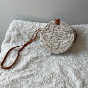 Straw Studios Handmade Rattan Woven Bag